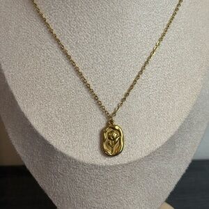 Handmade Gold Flower Necklace | Waterproof & Tarnish Resistant